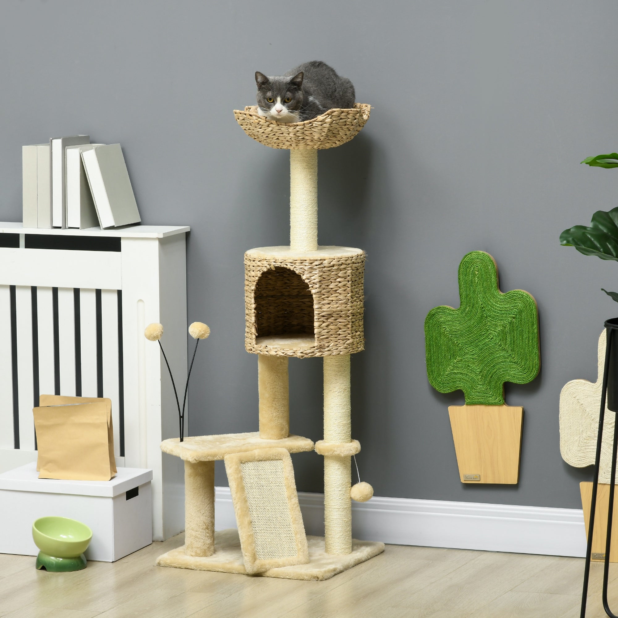 Cat Tree for Indoor Cats w/ Scratching Posts